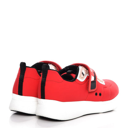 Prada Neoprene Floral Sneakers 37 Lacca 4 of 11
