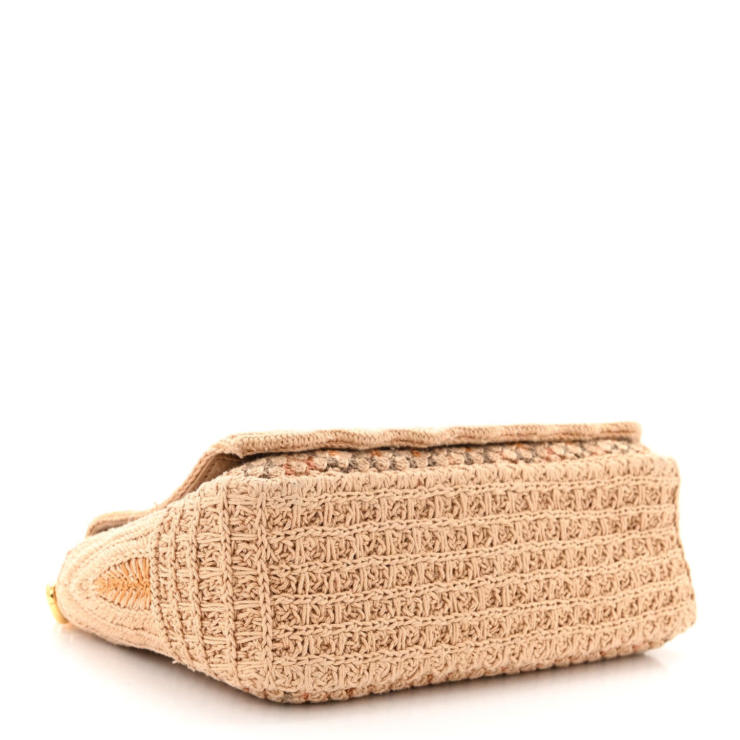 Cotton Knit Small Caro Bag Beige