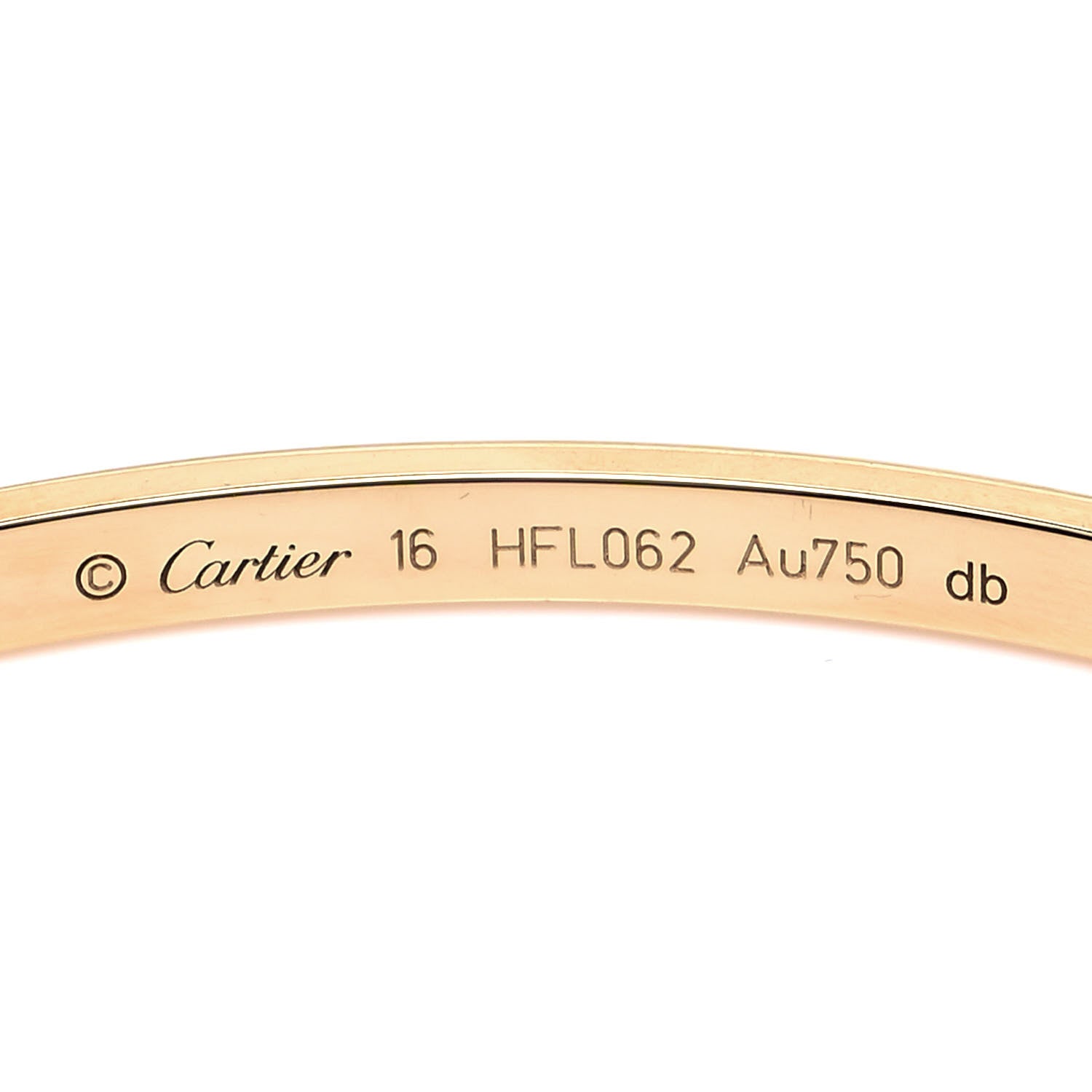 Cartier 18K Yellow Gold Small LOVE Bracelet 16 4 of 5