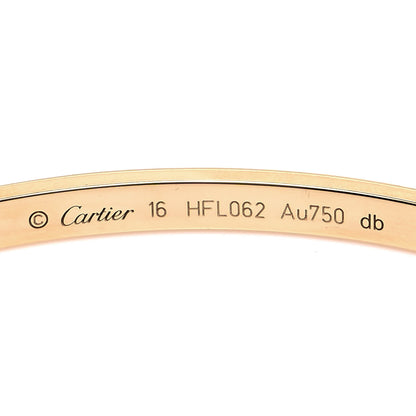 Cartier 18K Yellow Gold Small LOVE Bracelet 16 4 of 5