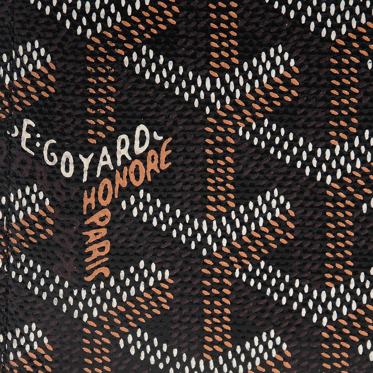 Goyard Goyardine Matignon Zip Around GM Wallet Black 3 of 9
