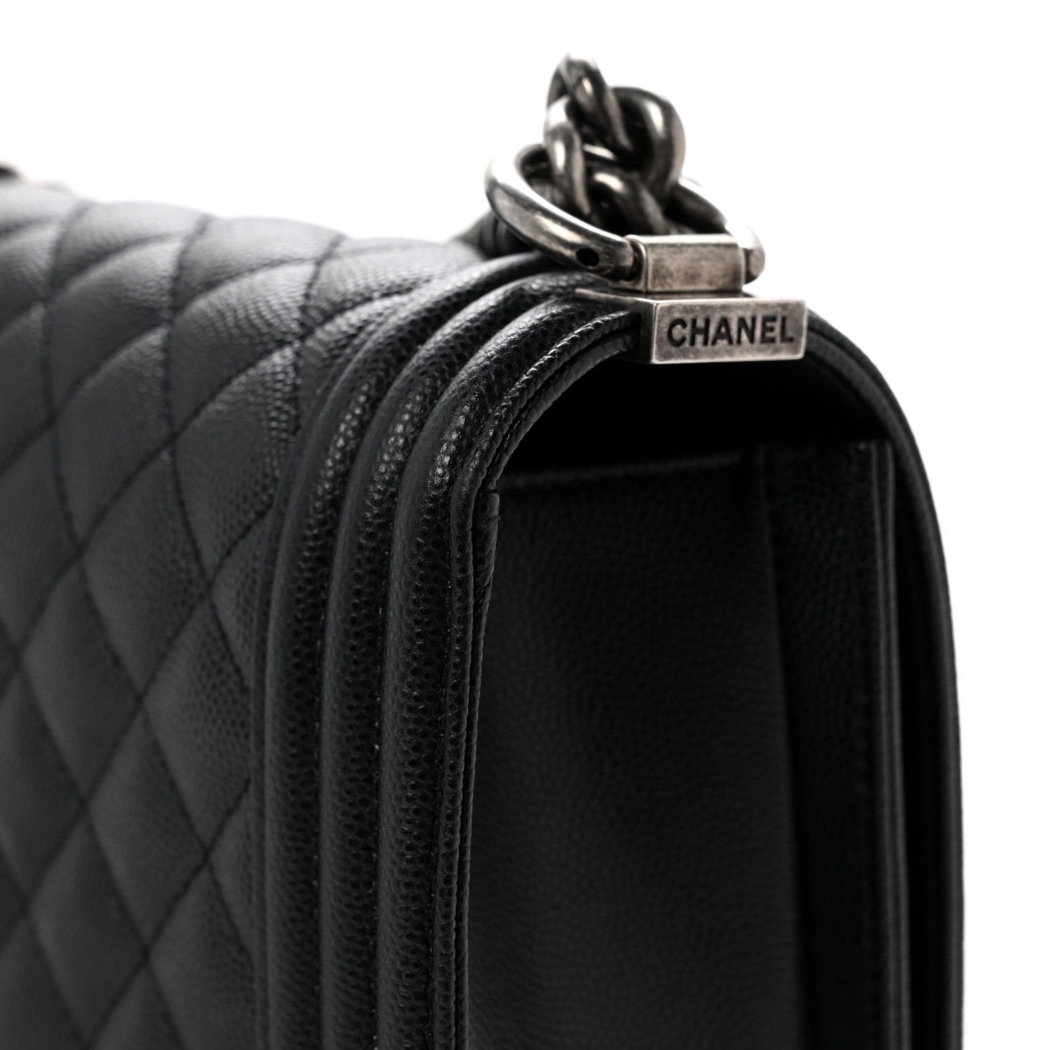 Chanel Caviar Quilted Medium Boy Flap Black 13 of 13