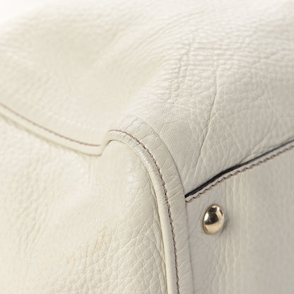 Gucci Pebbled Calfskin Large Soho Top Handle Bag Off White 12 of 19
