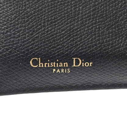 Christian Dior Grained Calfskin Cannage Diorama Wallet Black 6 of 7