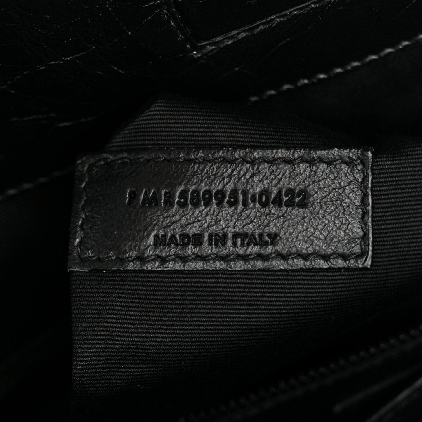 Crinkled Calfskin Matelasse Monogram Medium Niki Shopper Tote Black