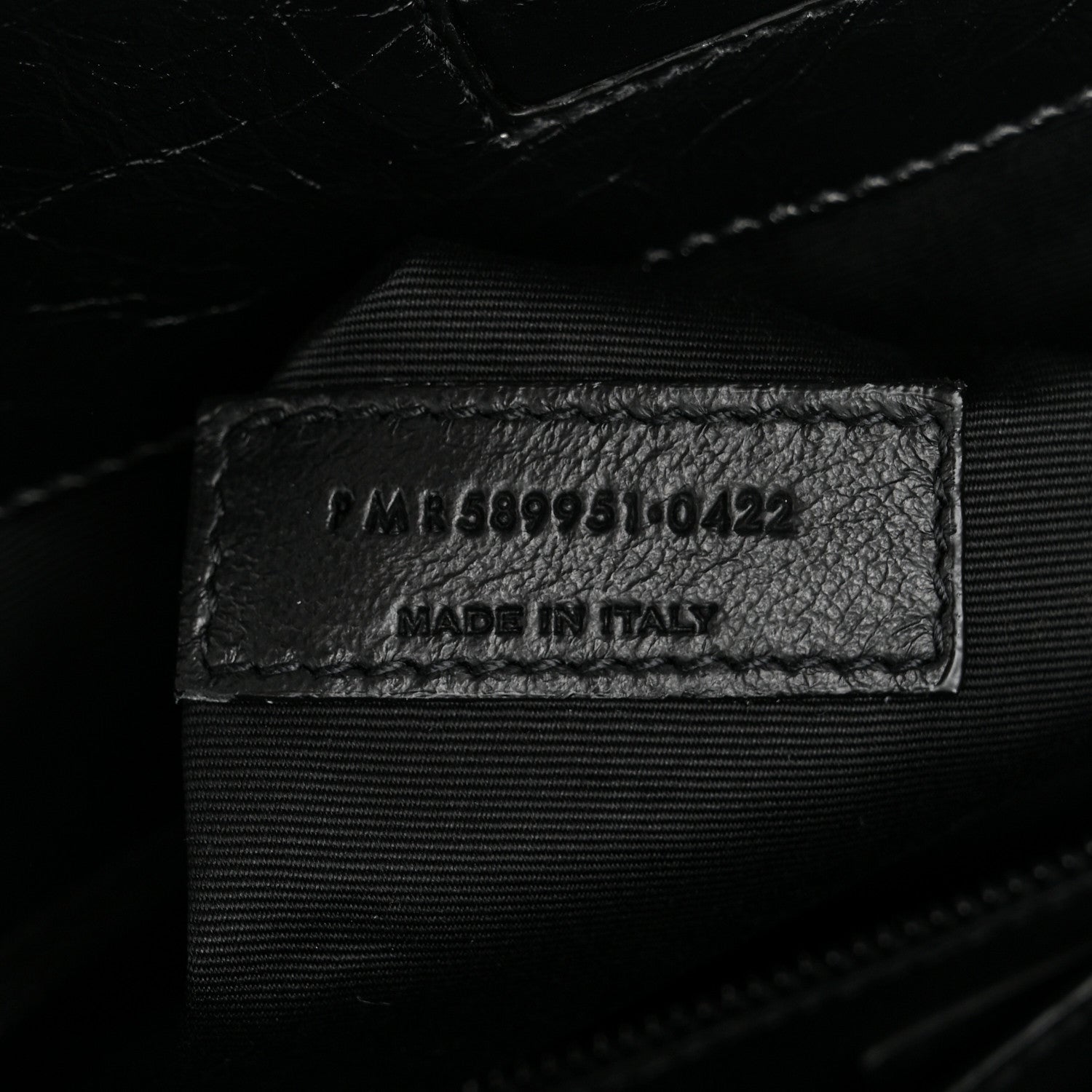 Saint Laurent Crinkled Calfskin Matelasse Monogram Medium Niki Shopper Tote Black 7 of 10