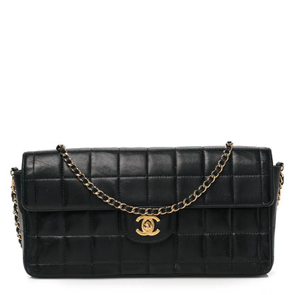 Chanel Lambskin East West Chocolate Bar Flap Black 1 of 9
