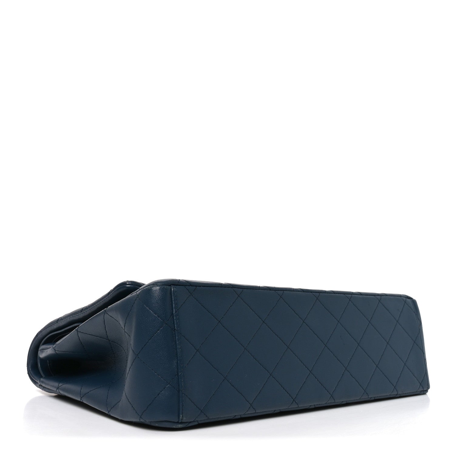 Chanel Lambskin Quilted Maxi Double Flap Blue 4 of 10
