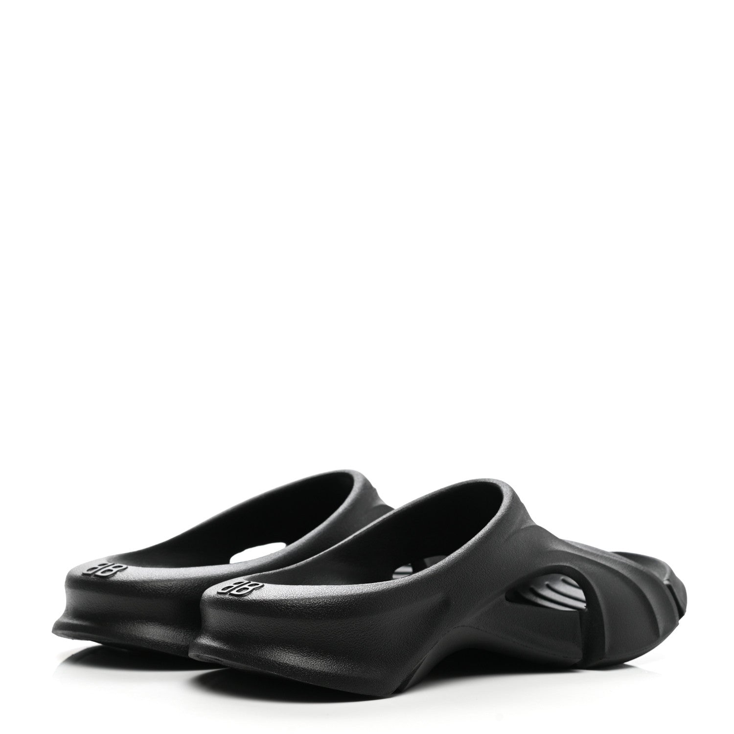 Balenciaga Rubber Womens Mold Slide Sandals 37 Black 4 of 8