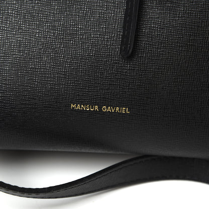 Mansur Gavriel Saffiano Bucket Bag Black Flamma 6 of 12