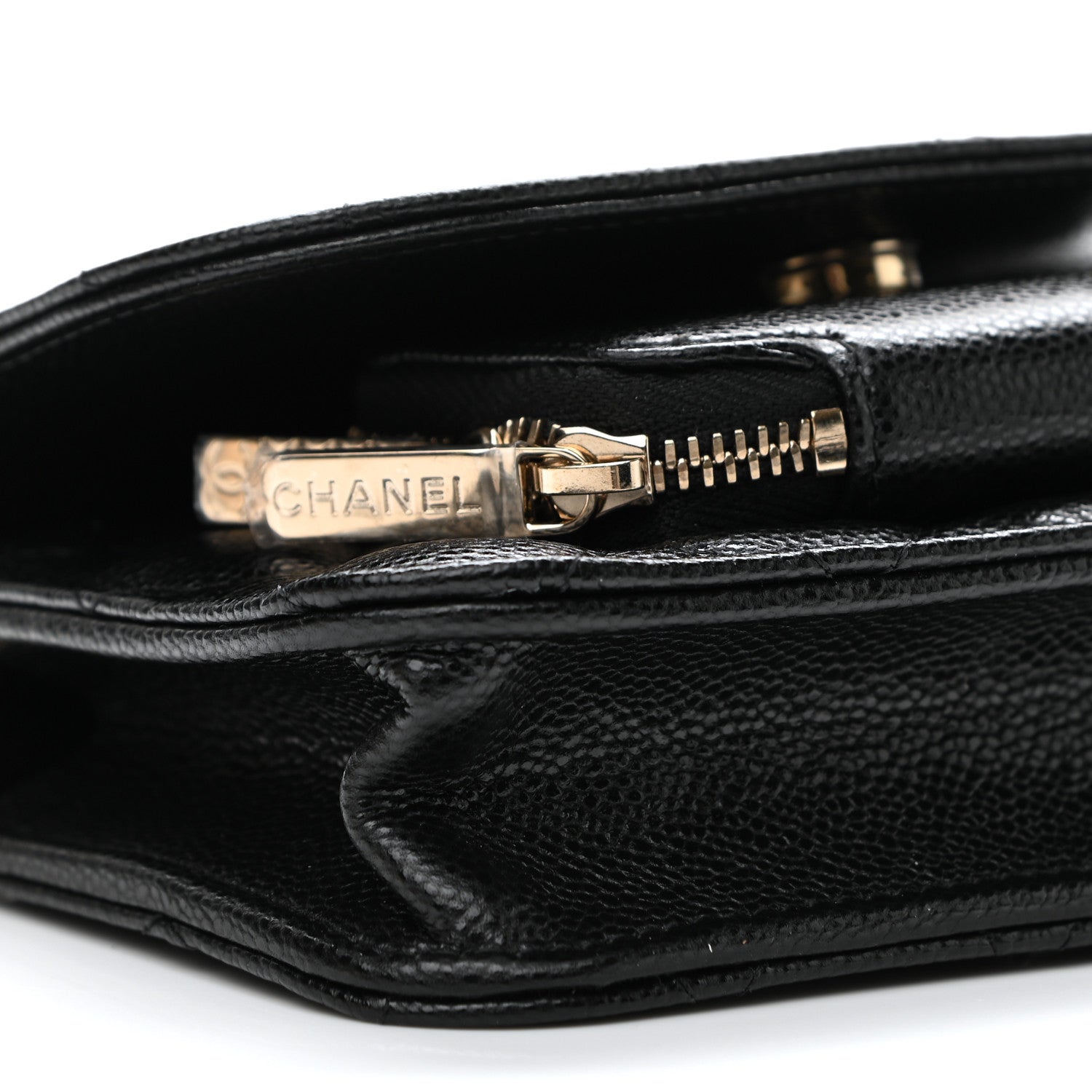 Chanel Caviar Quilted Business Affinity Clutch With Chain Black 9 of 11