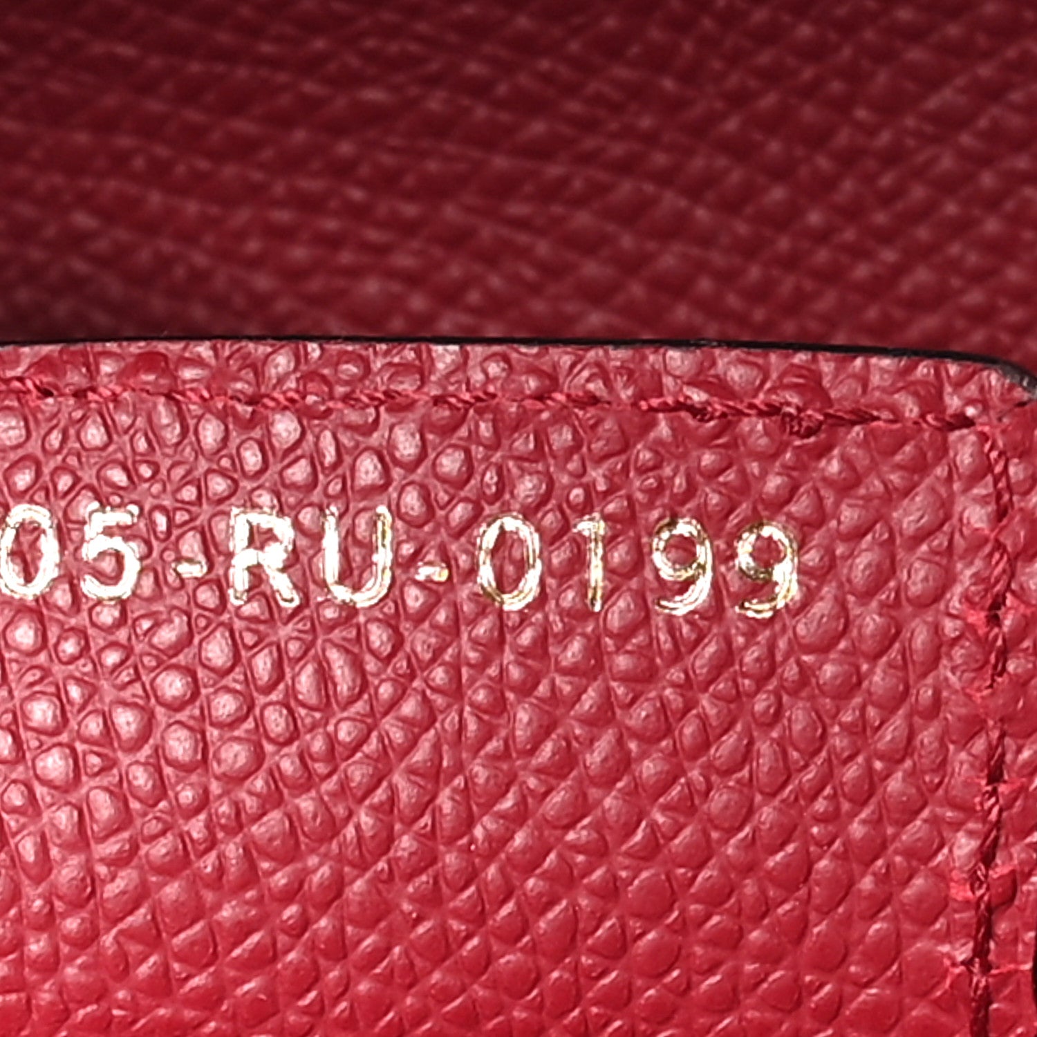 Christian Dior Grained Calfskin Saddle Bag Red 7 of 11