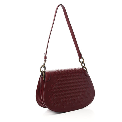 Bottega Veneta Goatskin Intrecciato Flap Shoulder Bag 3 of 11
