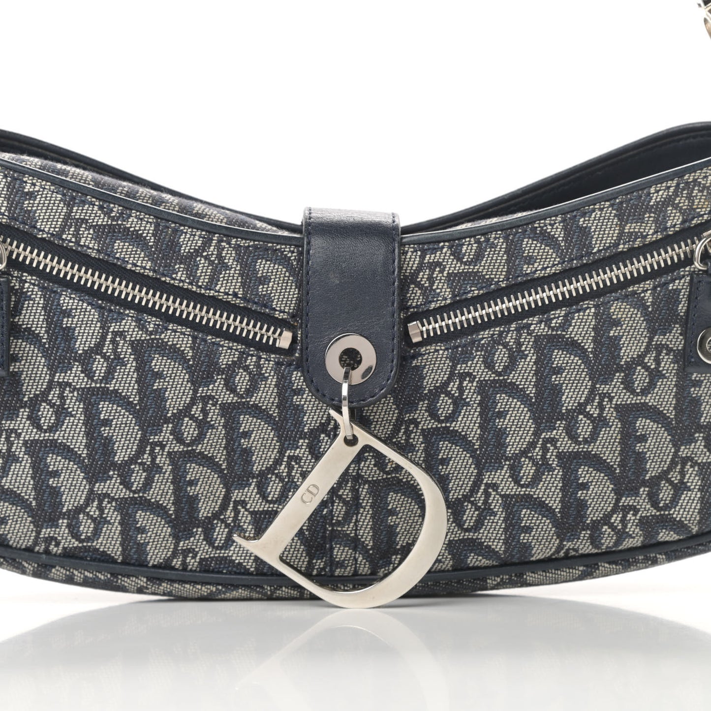 Monogram Charm Shoulder Bag Navy