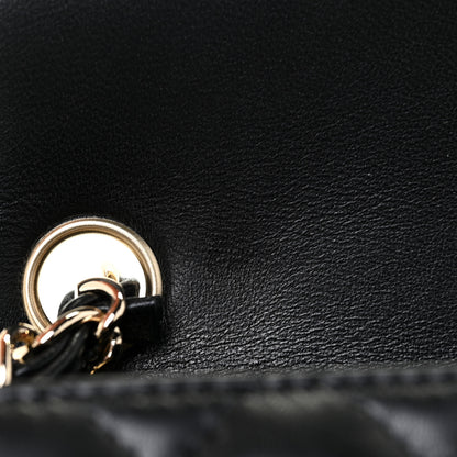 Chanel Lambskin Quilted Mini Square Flap Black 12 of 16