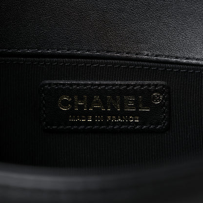 Chanel Lambskin Quilted Small Top Handle Boy Flap Black 6 of 10