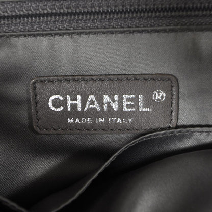 Chanel Lambskin Sharpei Shopping Tote Black 7 of 9