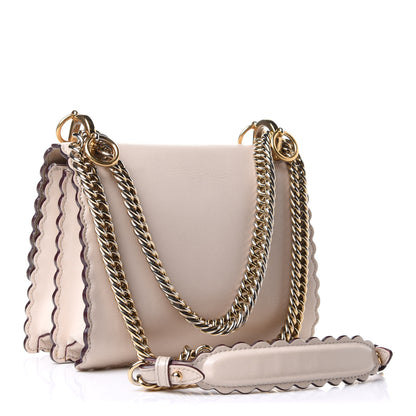 Fendi Vitello Liberty Scalloped Studded Small Kan I Shoulder Bag Camelia 3 of 18