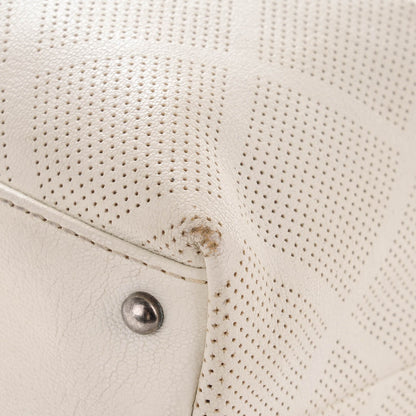 Chanel Goatskin Perforated Large CC Tote White 13 of 13