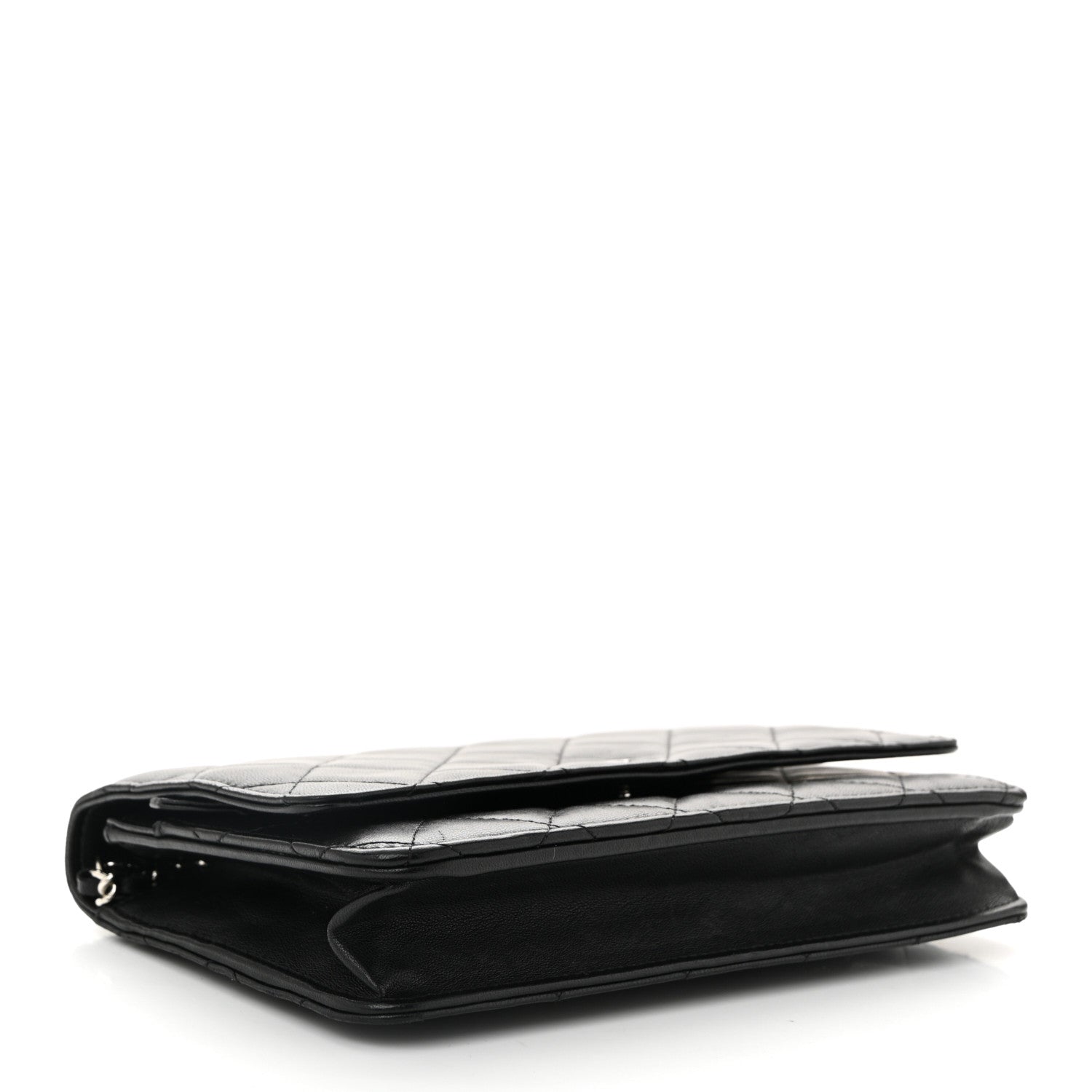 Chanel Lambskin Quilted Wallet On Chain WOC Black 4 of 11