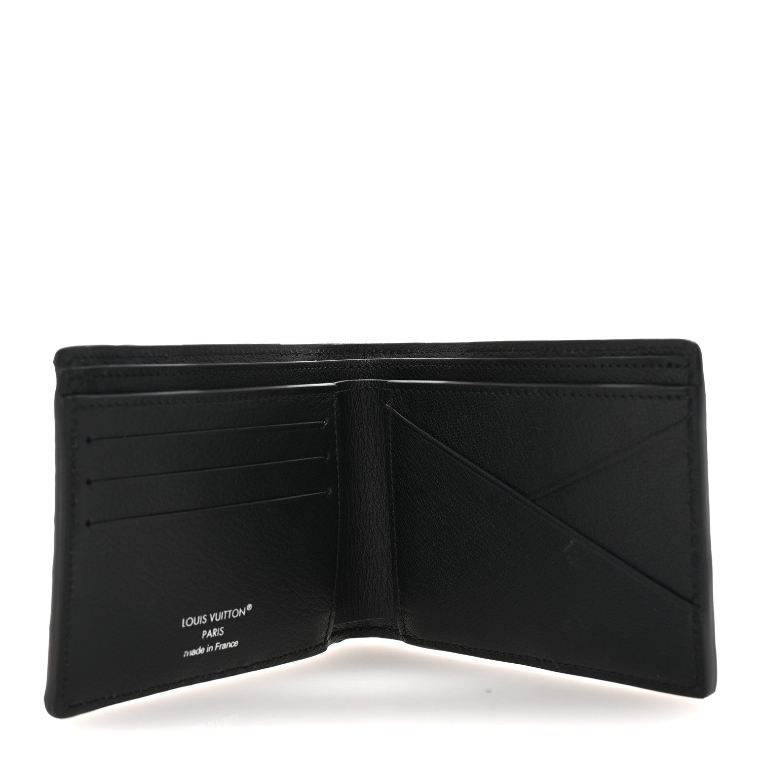 Louis Vuitton Crocodile Ostrich Taurillon Monogram Shadow Multiple Wallet Black 5 of 7