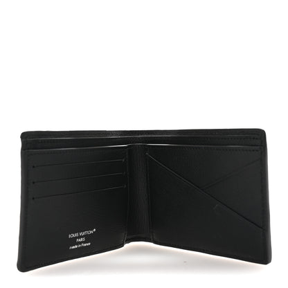 Louis Vuitton Crocodile Ostrich Taurillon Monogram Shadow Multiple Wallet Black 5 of 7