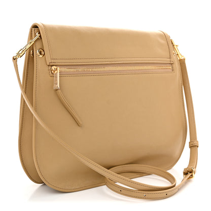 Celine Shiny Lambskin Soft Triomphe Besace Bag Sandcastle 3 of 12