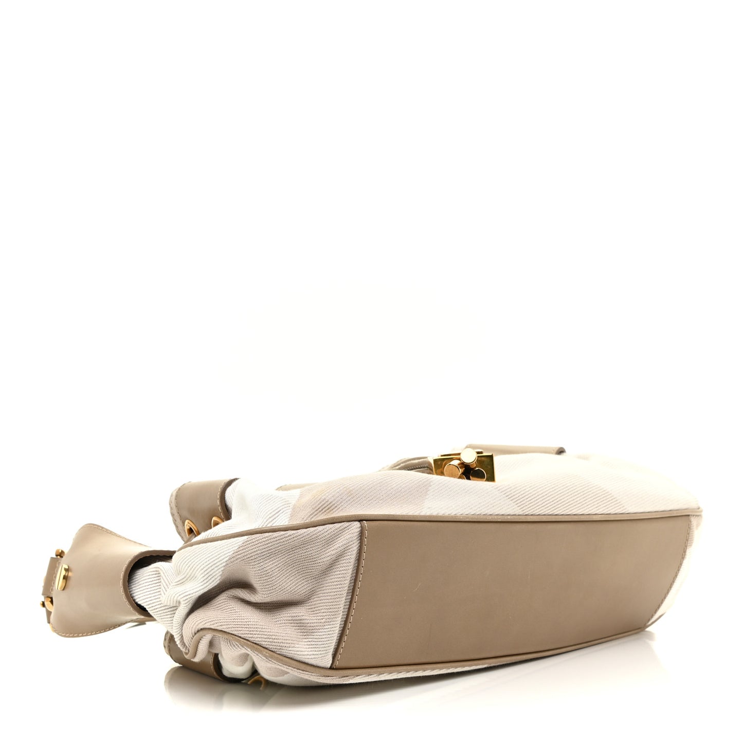 Canvas Calfskin Mega Nova Check Small Warrior Trench