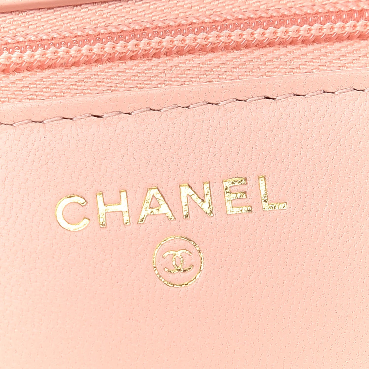Chanel Lambskin Quilted Wallet on Chain WOC Pink 6 of 12