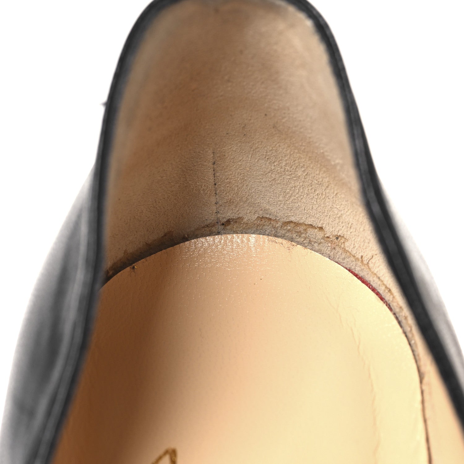Christian Louboutin Kid Very Prive 120 Pumps 38 Black Red 9 of 10