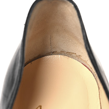 Christian Louboutin Kid Very Prive 120 Pumps 38 Black Red 9 of 10