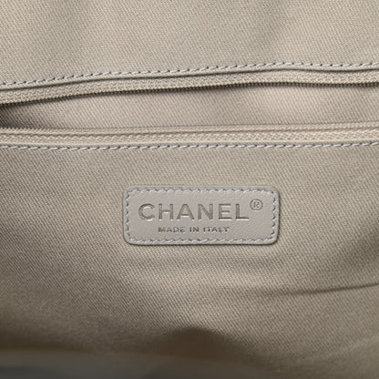 Chanel Glazed Calfskin Large Deauville Tote Black 6 of 10