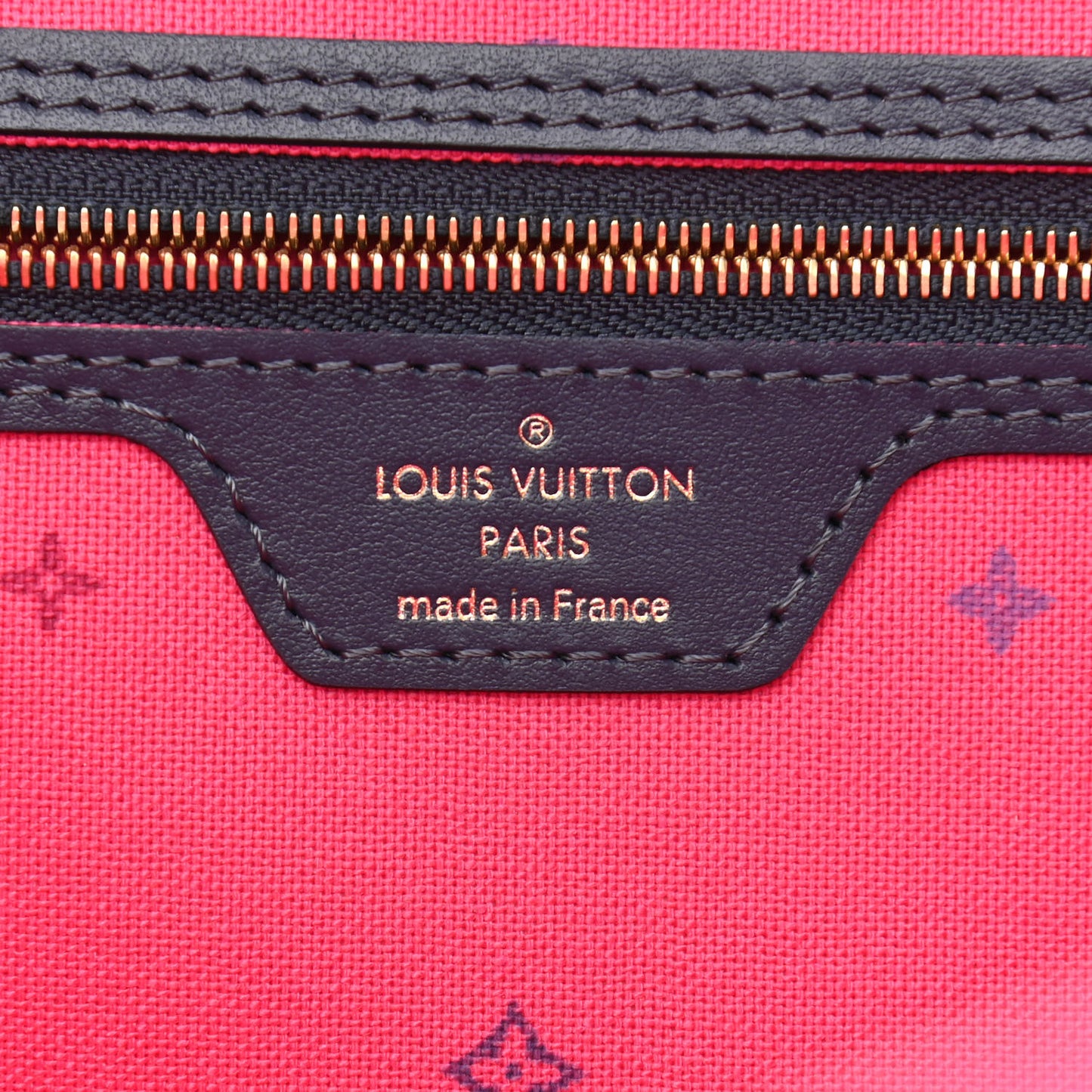 Monogram Giant Spring In The City Neverfull MM Midnight Fuchsia