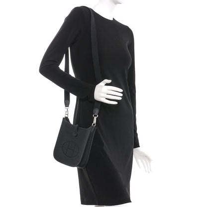 Hermes Taurillon Clemence Evelyne TPM Black 2 of 8