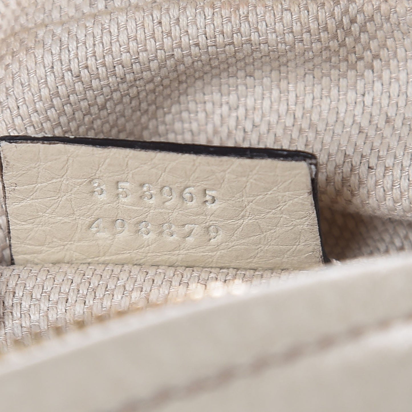 Pebbled Calfskin Mini Soho Chain Bag Off White
