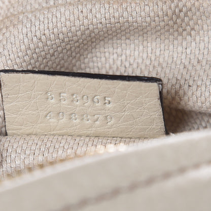 Gucci Pebbled Calfskin Mini Soho Chain Bag Off White 7 of 10