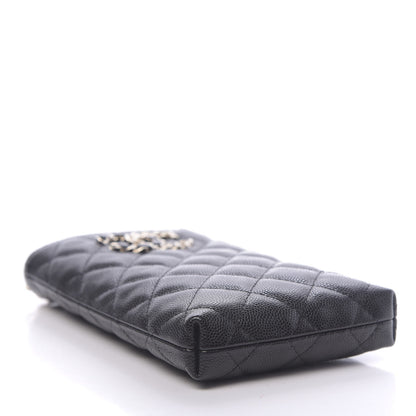 Chanel Caviar Quilted French New Wave Phone Holder With Chain Black 8 of 11