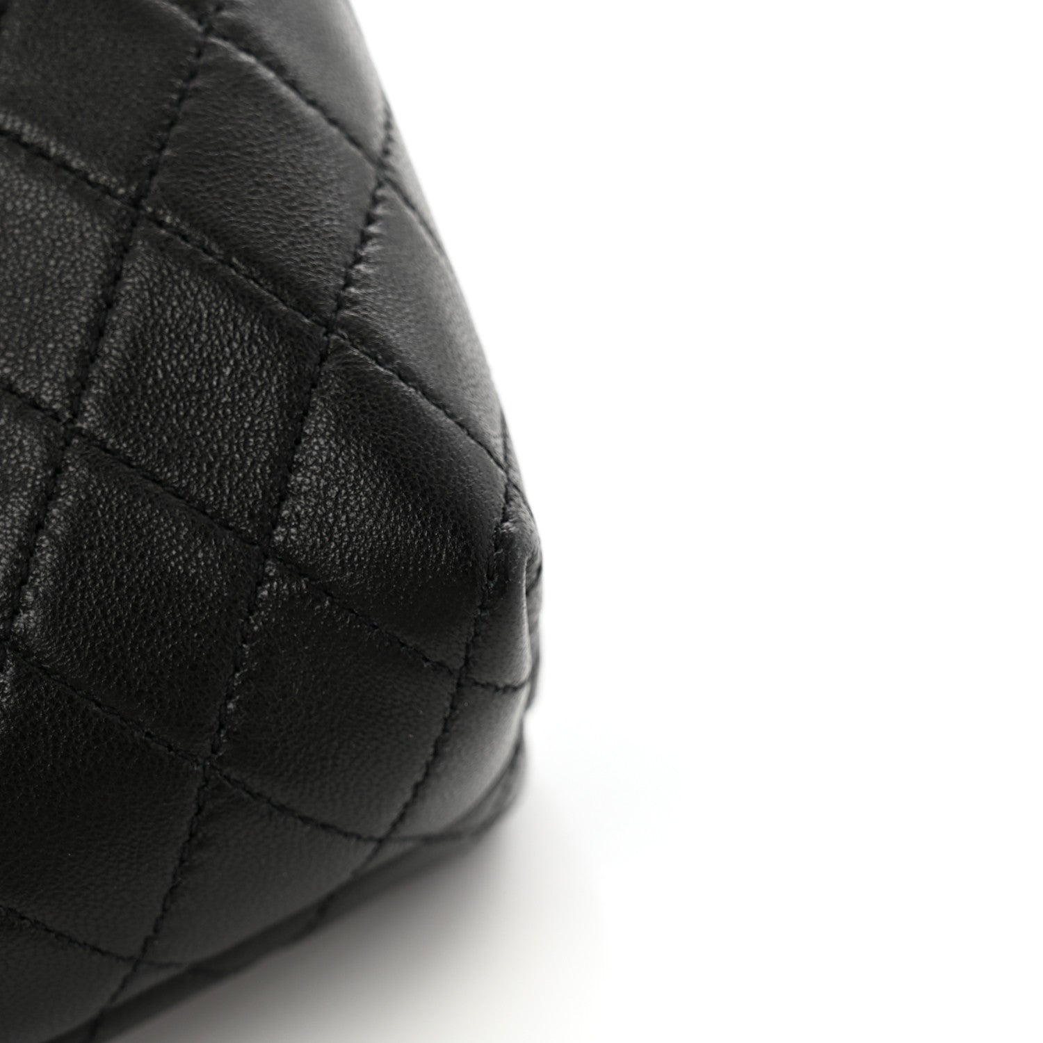 Saint Laurent Lambskin Quilted Gaby Cosmetic Pouch Black 7 of 7