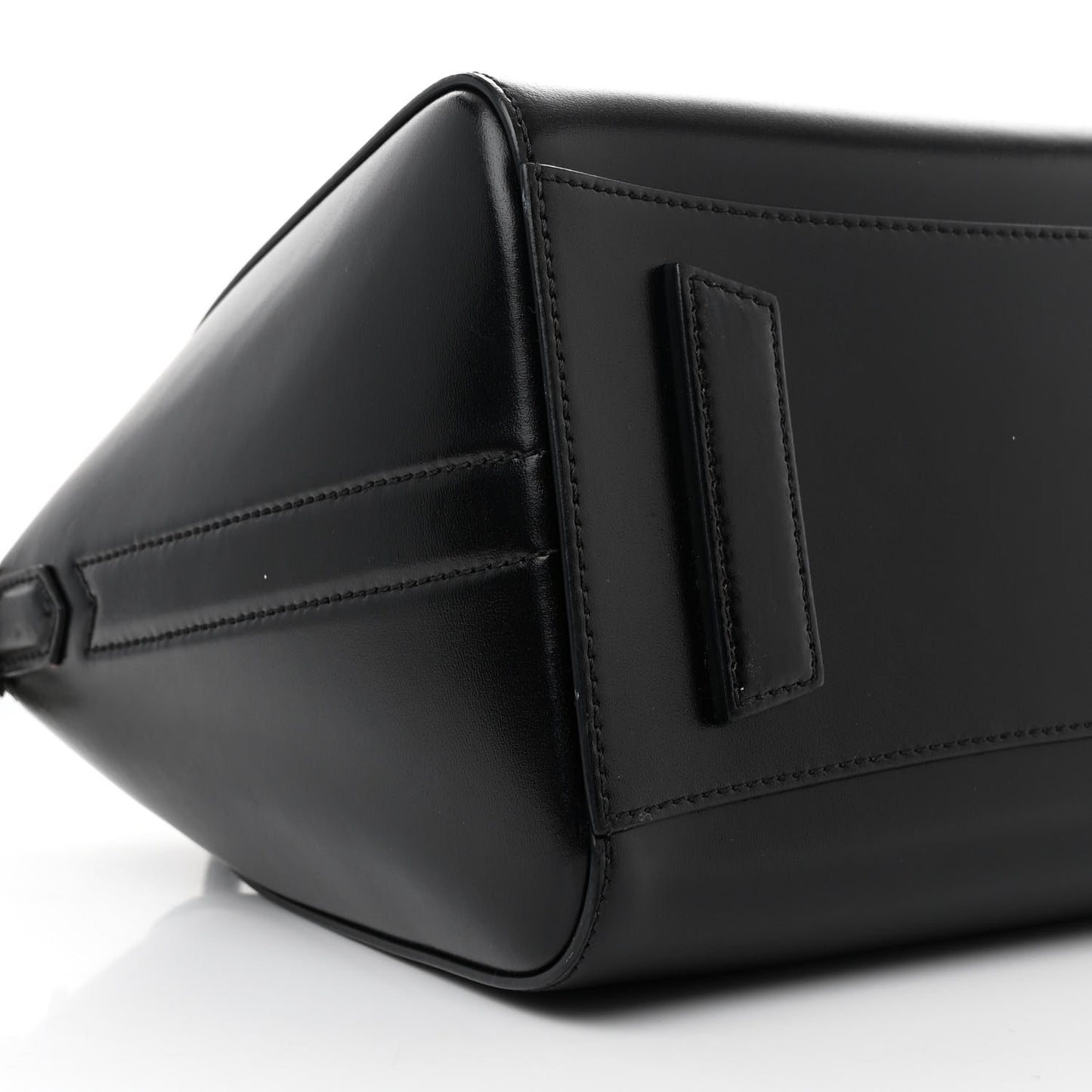Shiny Lord Calfskin Small Antigona Black