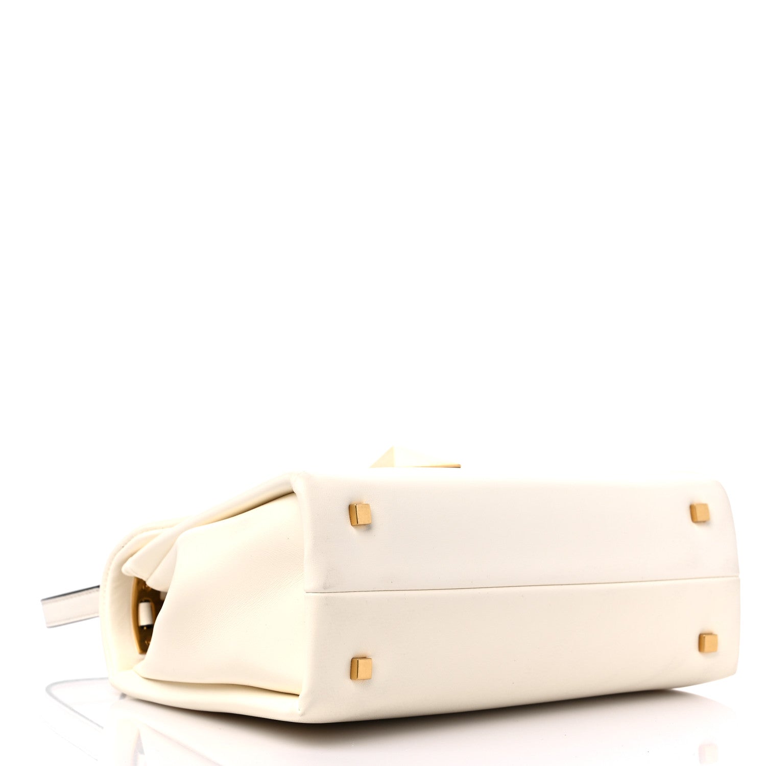 Valentino Garavani Nappa Small One Stud Top Handle Bag Ivory 4 of 8