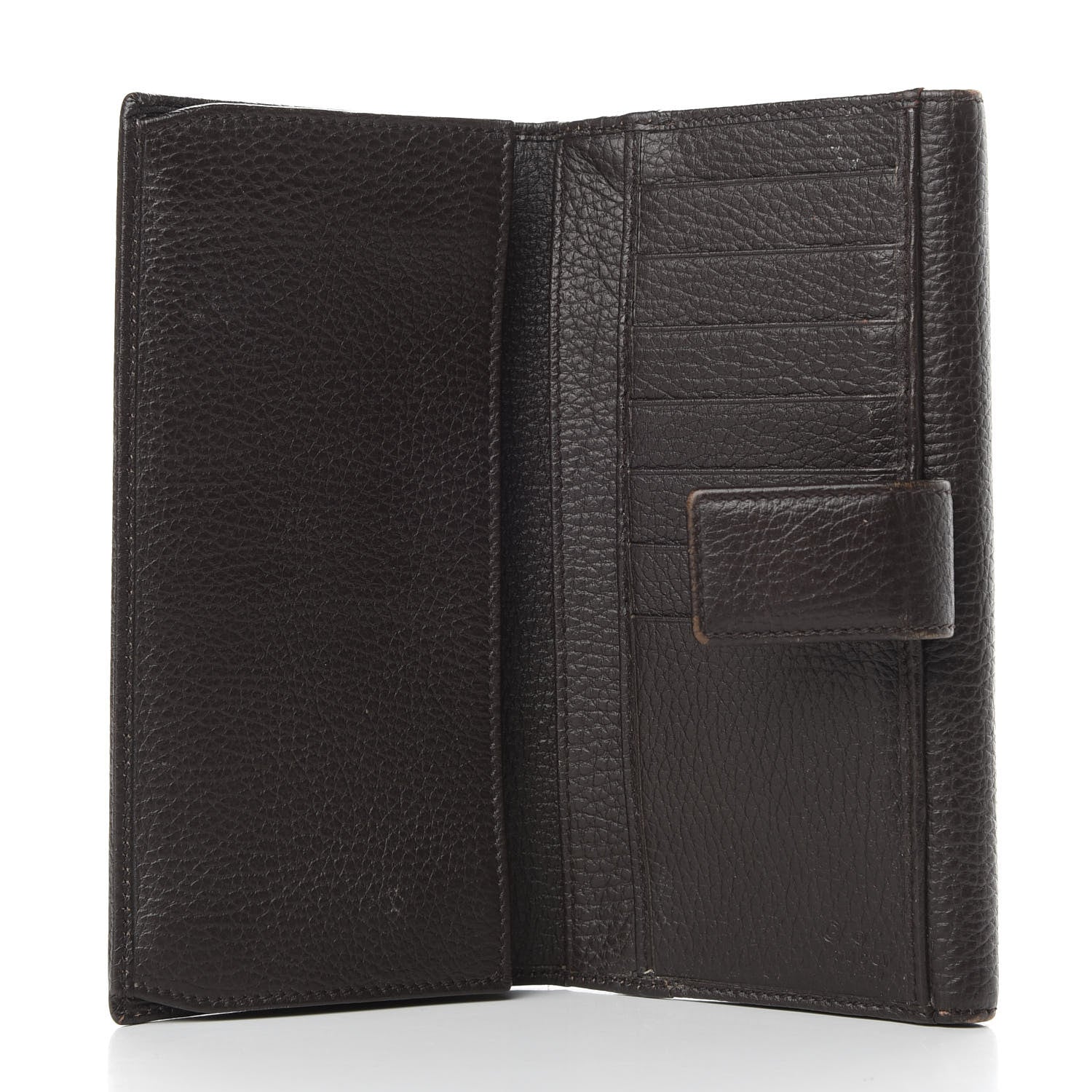 Gucci Calfskin Studded Soho Continental Wallet Dark Brown 6 of 8