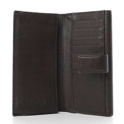 Gucci Calfskin Studded Soho Continental Wallet Dark Brown 6 of 8