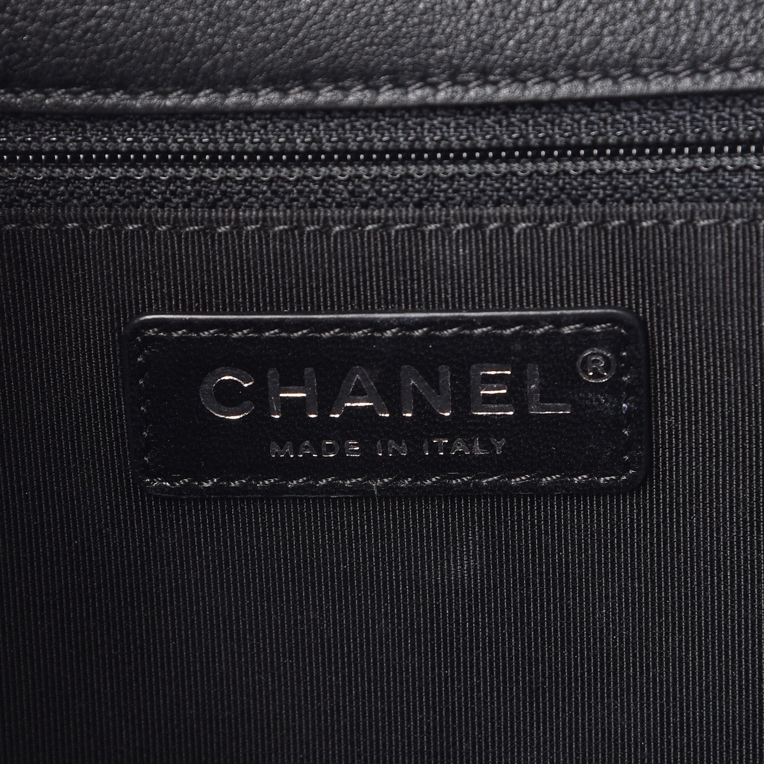 Chanel Calfskin Quilted Medium Frame In Chain Flap Black 6 of 7