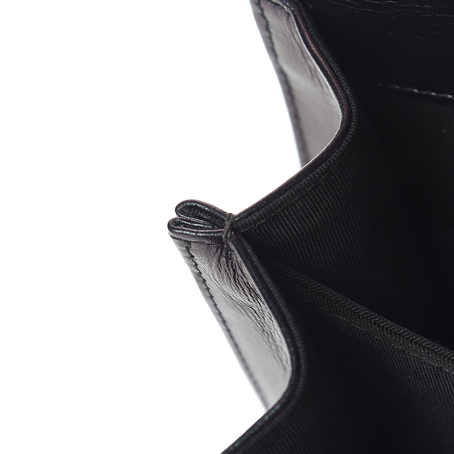 Iridescent Calfskin Quilted North South Boy Flap Black