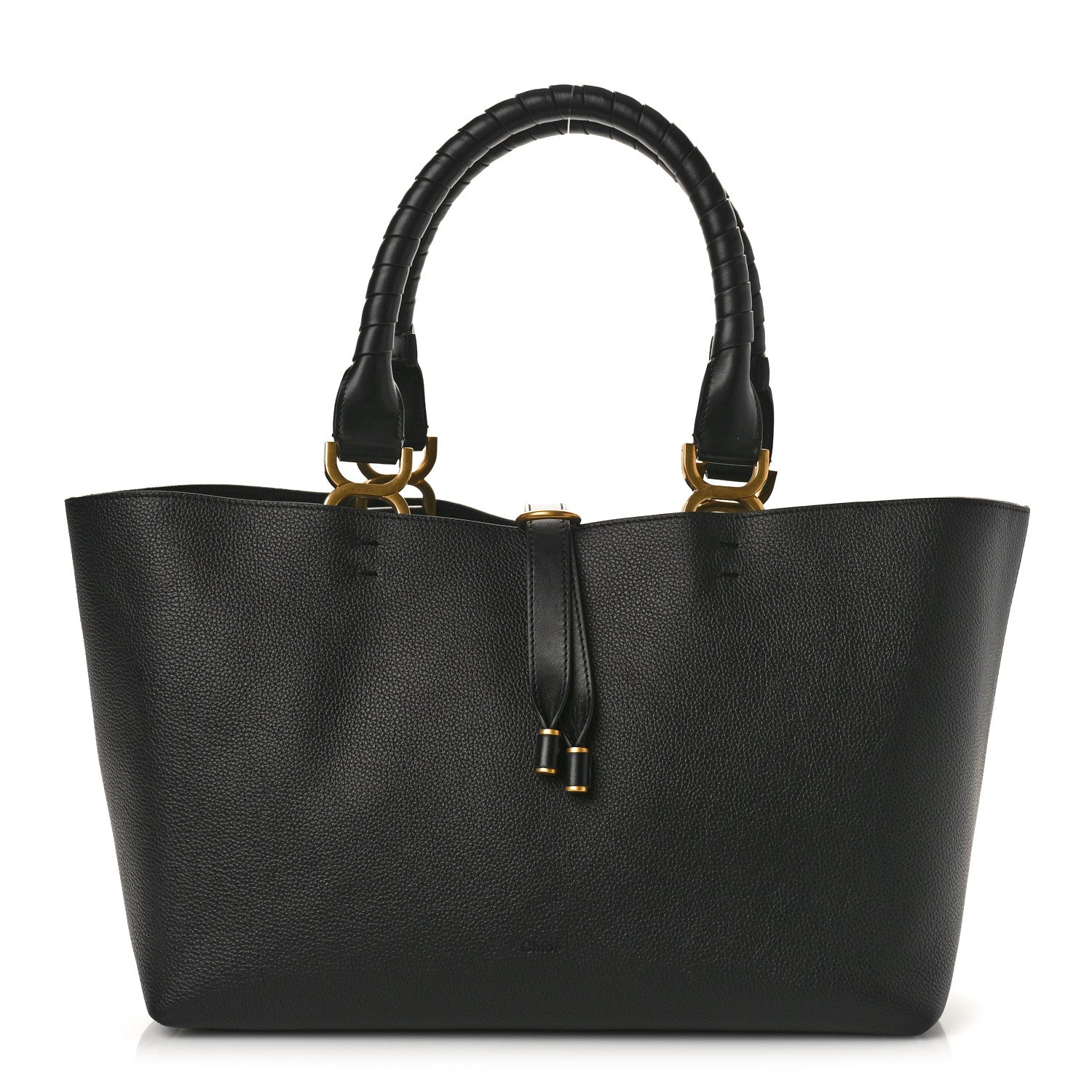 Chloe Calfskin Small Marcie Tote Black 1 of 9