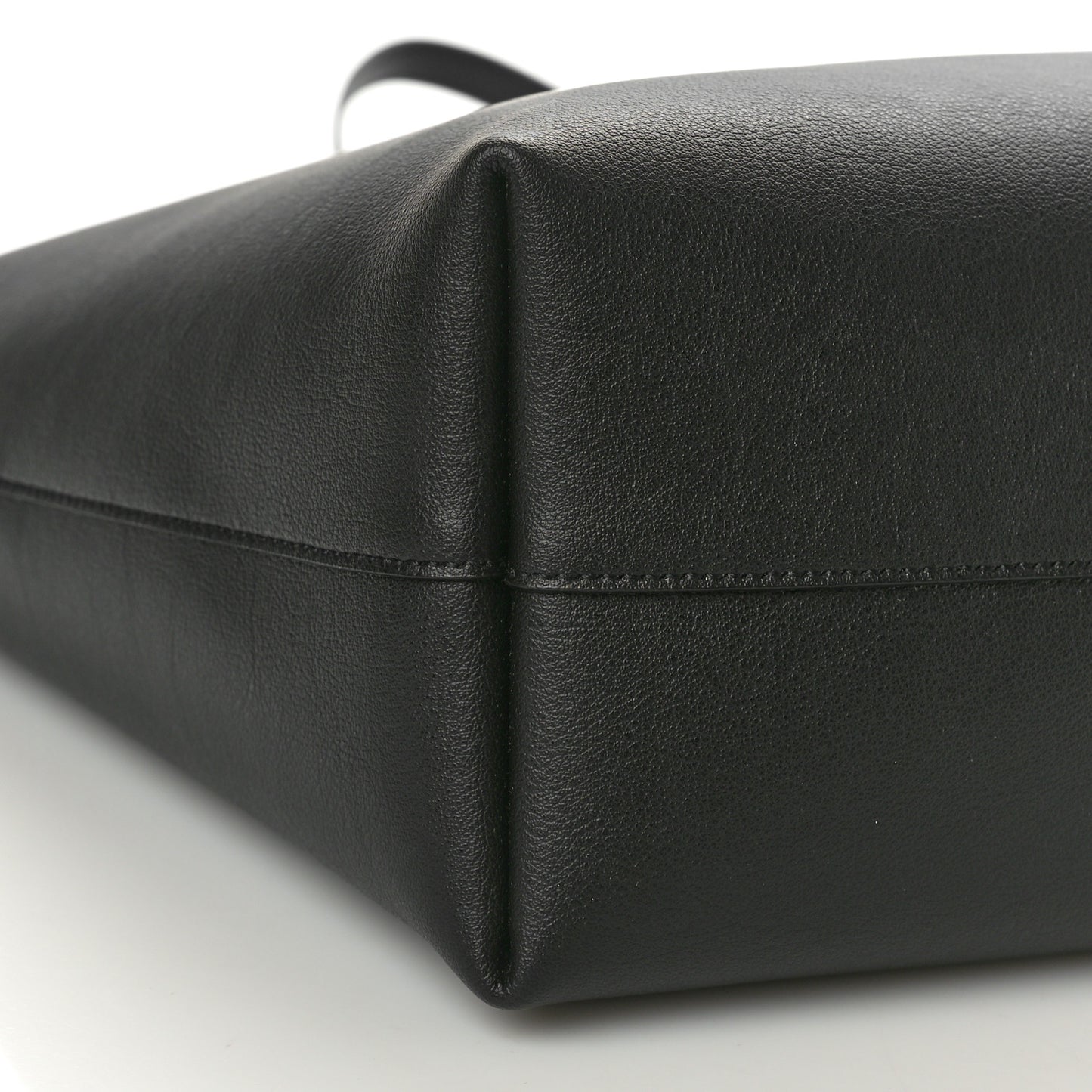 Calfskin Large Shopping Tote Black