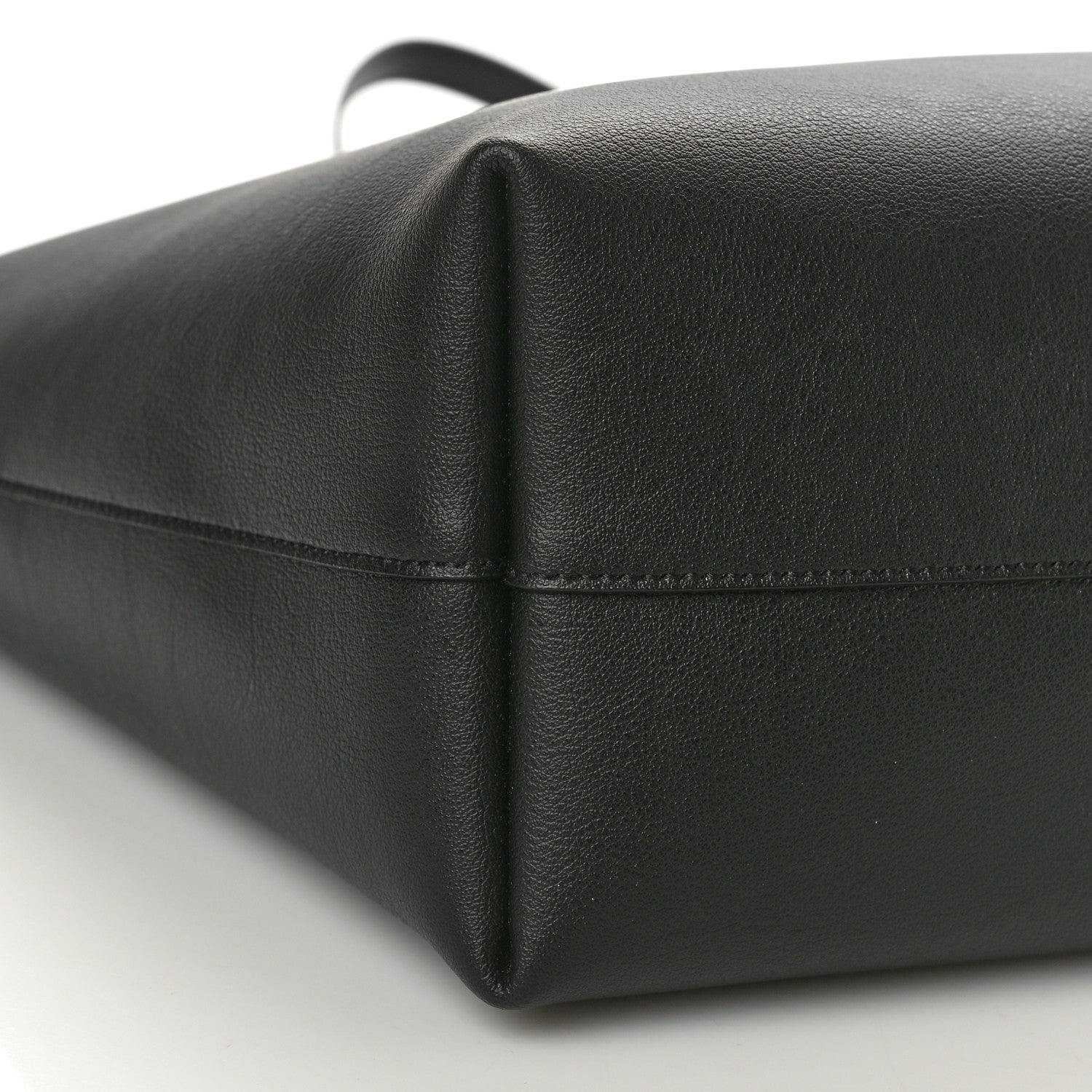 Saint Laurent Calfskin Large Shopping Tote Black 10 of 11