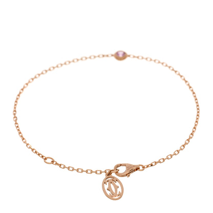 Cartier 18K Pink Gold Pink Sapphire D'Amour Bracelet 2 of 4