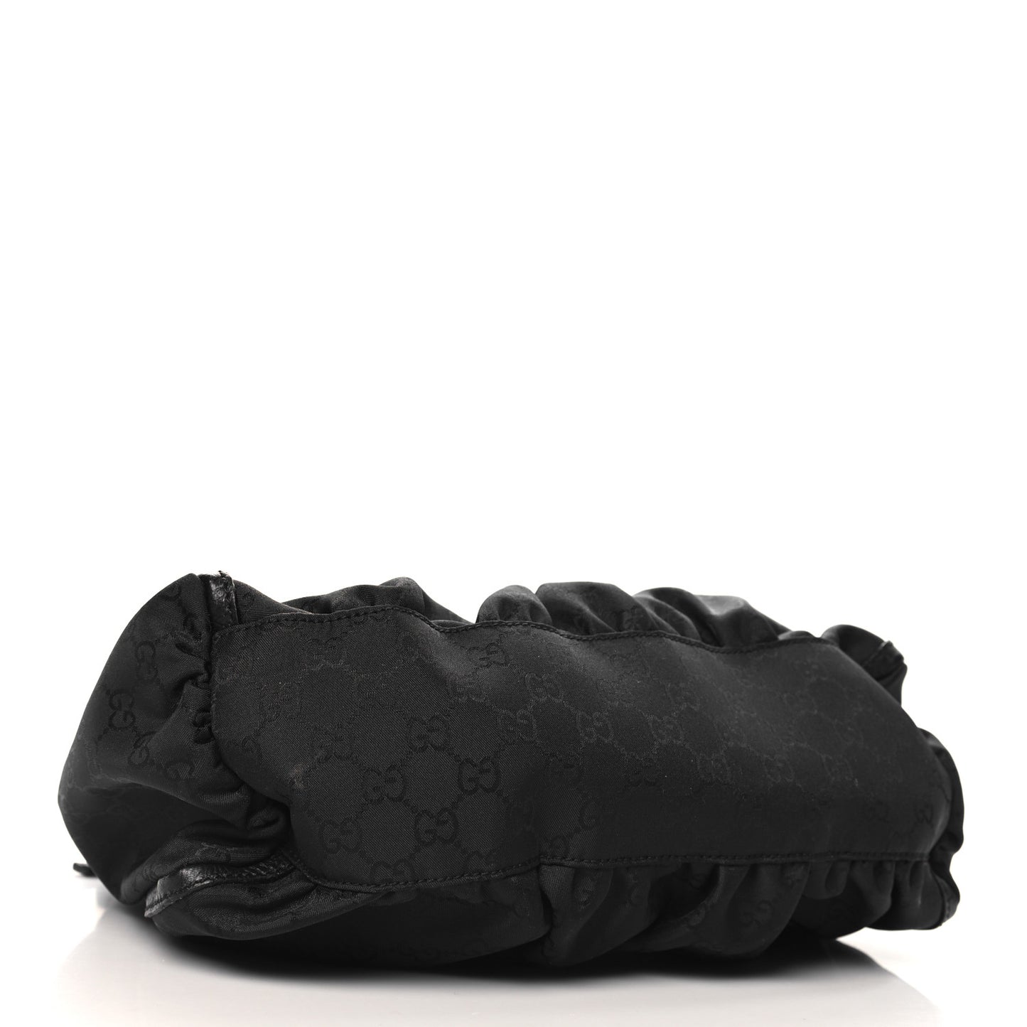 Nylon Monogram Medium D Gold Ring Hobo Black