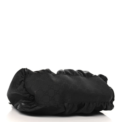 Gucci Nylon Monogram Medium D Gold Ring Hobo Black 4 of 10